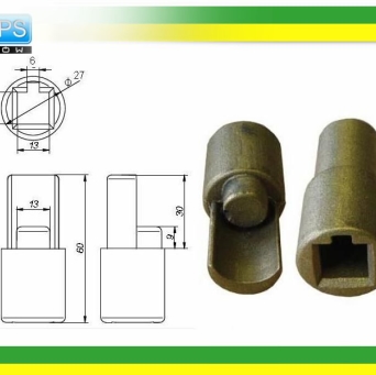 ADAPTER RURY NACIĄGOWEJ DÓŁ#$4-KĄT 12x12mm/ @27 - z wycieciem na klin