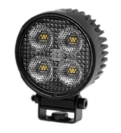 LAMPA ROBOCZA OKRĄGŁA 4 LED 24W ZE ŚWIATŁEM COFANIA CZUJNIKIEM TEMPERATURY