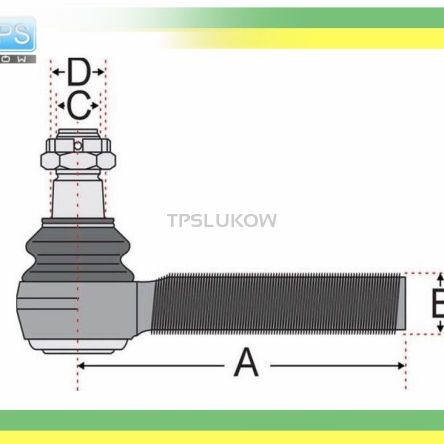 KOŃCÓWKA DRĄŻKA DAF LF45 LEWA