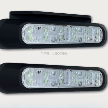 LAMPA OSTRZEGAWCZA LED 12-36V NIEBIESKA Z UCHWYTEM