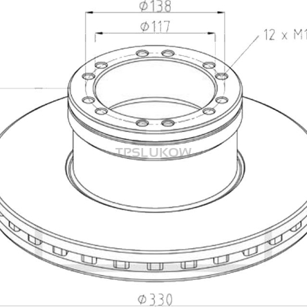 TARCZA HAMULCOWA DAF MERITOR