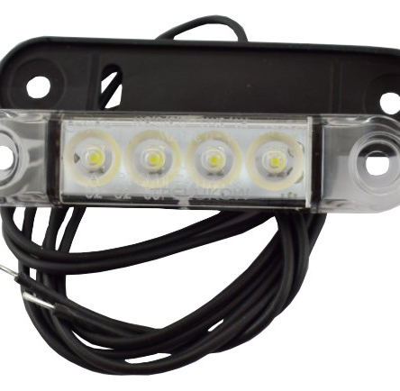 LAMPA OBRYSOWA OBRYS LED 12/24V BIALA SLIM