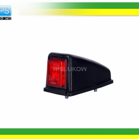 LAMPA OBRYSOWA DACHOWA CZERWONA LED 12/24V