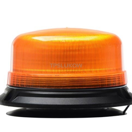 LAMPA BŁYSKOWA 12/24V 8 LED NISKA NA MAGNES 