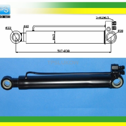 SIŁOWNIK PODNOSZENIA KABINY VOLVO FM NOWY TYP 507-838mm