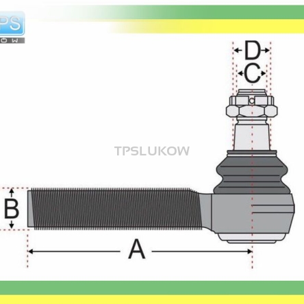 KOŃCÓWKA DRĄŻKA DAF LF45 PRAWA