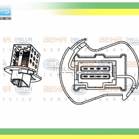 OPORNIK REZYSTOR DMUCHAWY HELLA RENAULT MASTER OPEL MOVANO 03- INTERSTAR