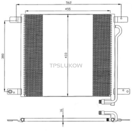 CHLODNICA SKRAPLACZ KLIMATYZACJI MAN L2000 M2000