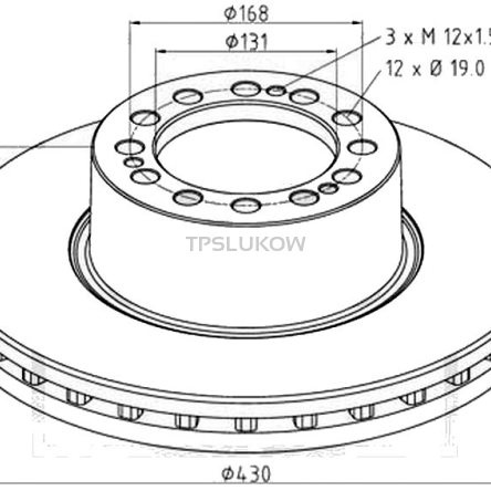 TARCZA HAMULCOWA SAF FI430 MERITOR