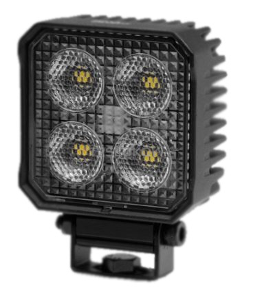 LAMPA ROBOCZA KWADRATOWA 4 LED 24W ZE ŚWIATŁEM COFANIA CZUJNIKIEM TEMPERATURY