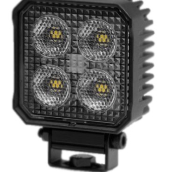 LAMPA ROBOCZA KWADRATOWA 4 LED 24W ZE ŚWIATŁEM COFANIA CZUJNIKIEM TEMPERATURY