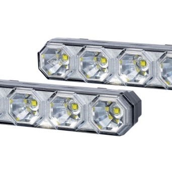 HALOGEN ŚWIATŁA JAZDY DZIENNEJ DIODA LED MAN DAF MERCEDES IVECO SCANIA VOLVO FH REAULT LAWETA POMOC DROGOWA 12/24V